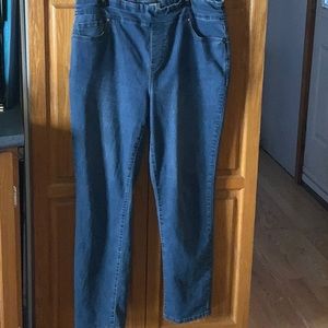 High Rise Blue Jeans